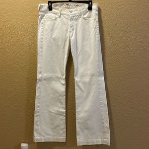 7 for All Mankind “Dojo” White Flared Denim Jeans - Sz 29